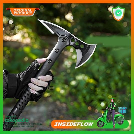 Kapak Kampak Dual Blade Tomahawk Survival Outdoor Pemotong Kayu