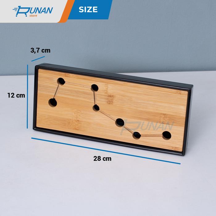 Tea Tray Bamboo - Nampan Baki Bambu Chinese Tea Tray Plastik Hitam