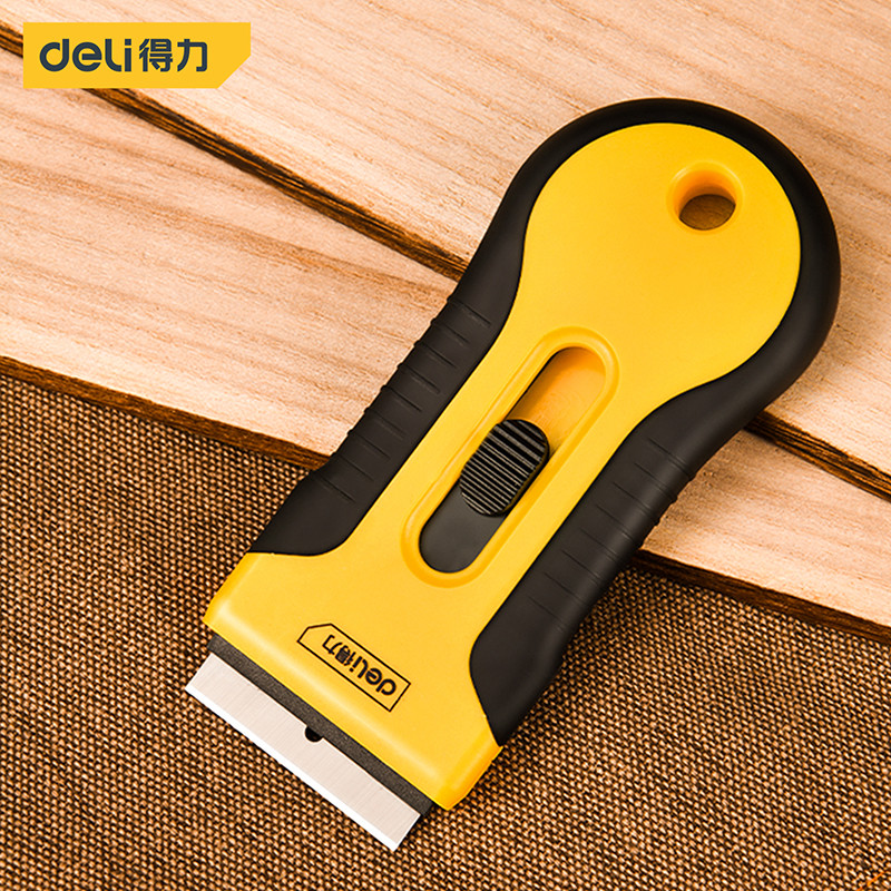 Deli Glue Removal Scraper with 10 Blade Multifunction Hand Tool Knife Glue Remover Cleaner Window