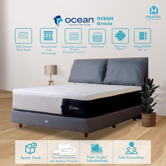 DISKON (INP) KASUR SPRINGBED OCEAN GRACIA 100X200, 120X200, 160X200, 180X200, 200X200, FIRM KERAS