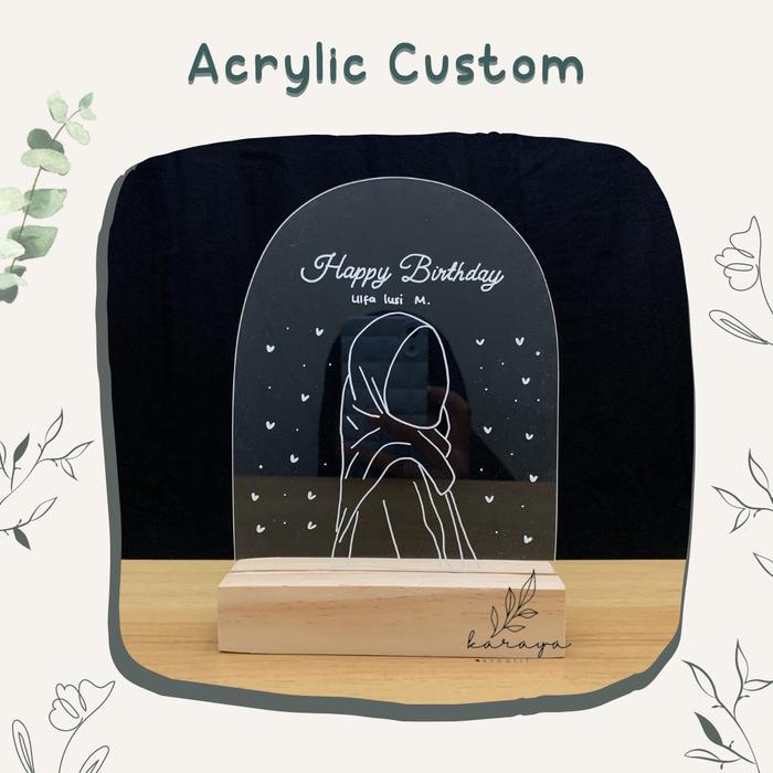 "New" Plakat Akrilik Custom Sketsa Foto Kado wisuda kado ulang tahun kado pernikahan hadiah wisuda