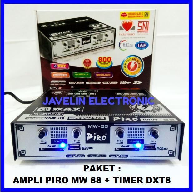 Paket Ampli Piro MW 88 dan Timer Piro DXT 8