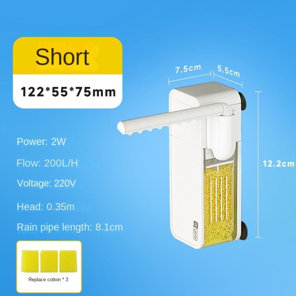 Three in One Fish Tank Filter Water Filter Fish Tank Oxygen Production Mini Aquarium Filter Silent