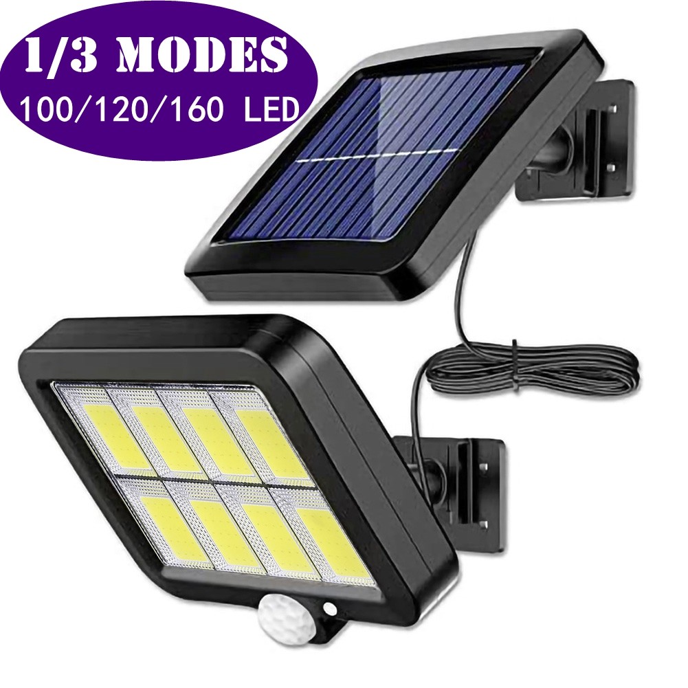 160Led Solar Light Split Wall Lamp Waterproof Outdoor Wall Emergency Street Security Solar Lamp For
