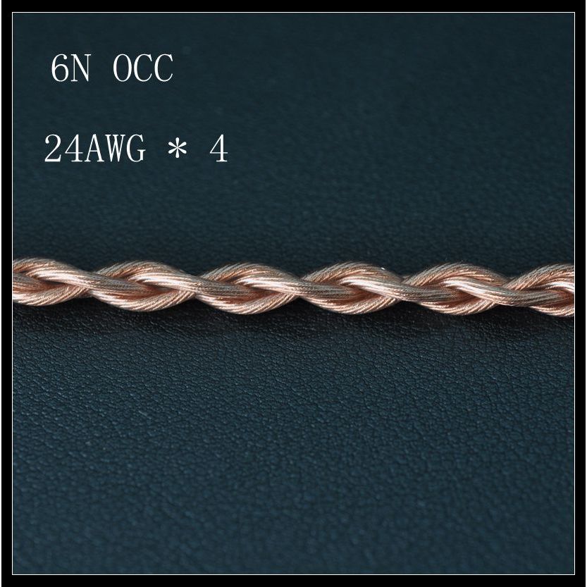 24AWG 6N OCC headphone upgrade line with 4 cores thick to complete headphone upgrade line MMCX
