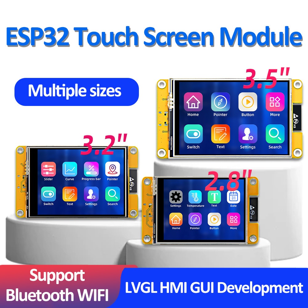 ESP32 Arduino LVGL WIFI Bluetooth Development Board 2.8/3.2/3.5/4 inch 240*320 Smart Display Screen