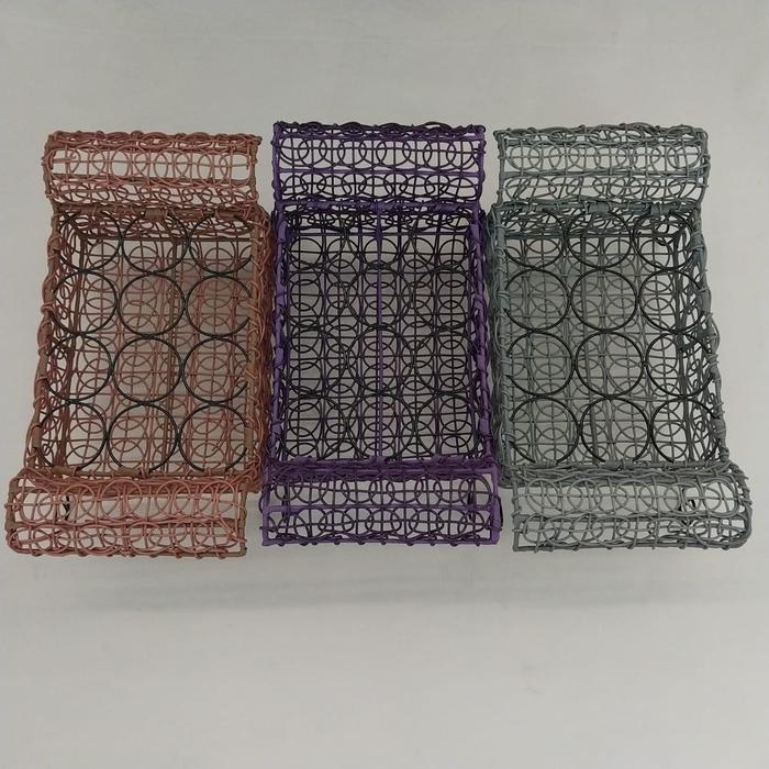 Keranjang Air Mineral Isi 12 Model Kotak Besi Rotan Tbk