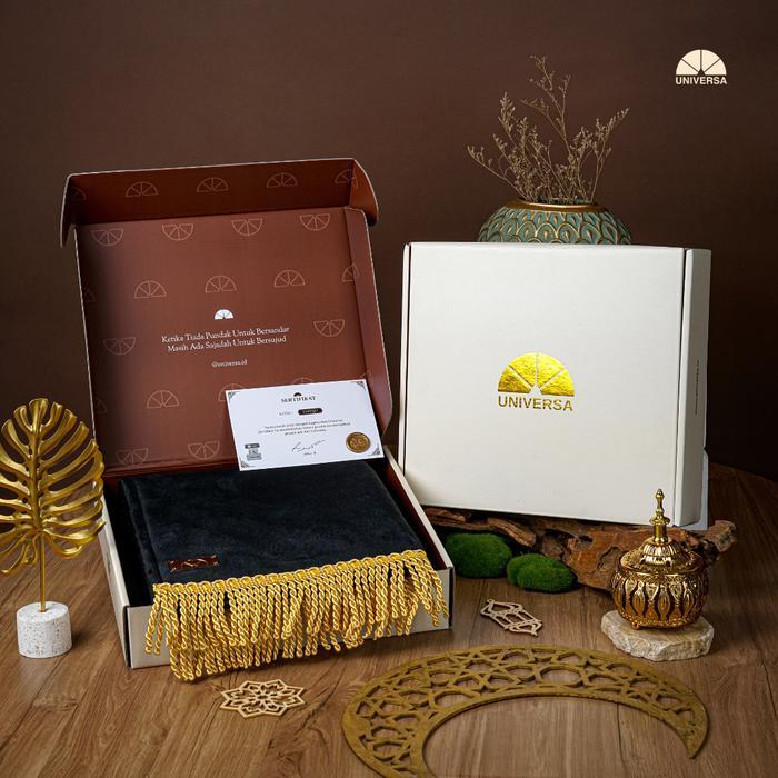Universa Sajadah Anak (M) - Sajadah Polos Premium, Sajadah Busa Empuk Bulu Alas Kulit Anti Slip