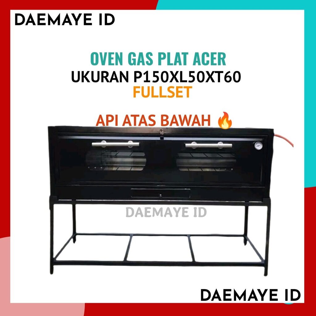 Oven Gas Besar/Oven Gas Panggang Kue/Oven Gas Api Atas Bawah/Ukuran 150x50x60cm