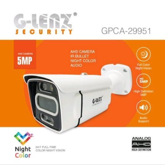 Kamera Cctv Glenz 5Mp 2560P Colorvu Outdoor Built-In Mic Audio