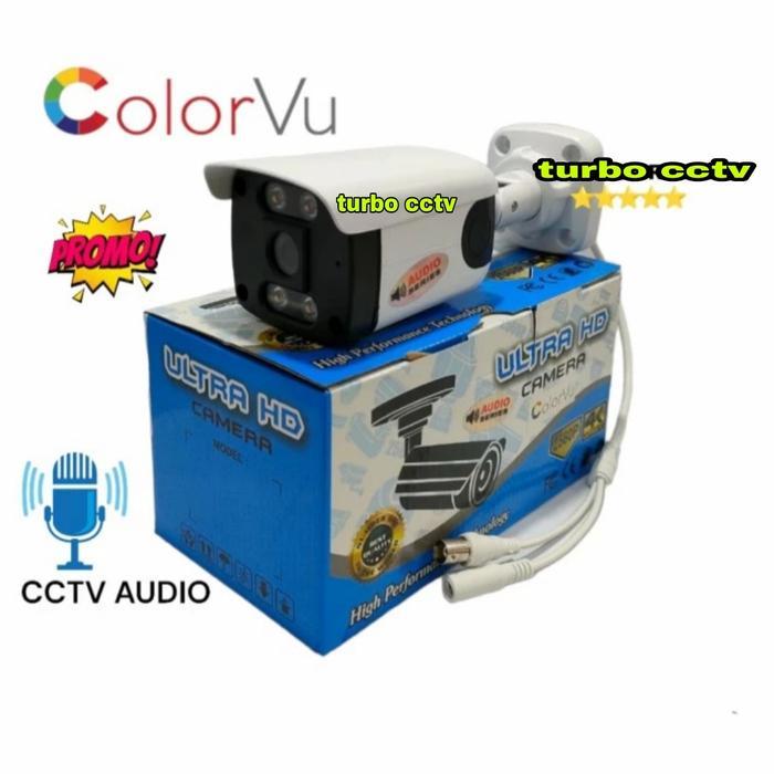 Kamera Cctv Outdoor Colorvu Built In Mic Lens 8Mp Full Color (Audio)