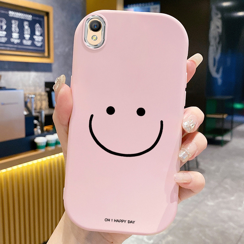 Casing Hp Untuk OPPO A37 A37F Case Casing Senyum kematian pola Kesing HP Cesing bulat gemuk Kasing S