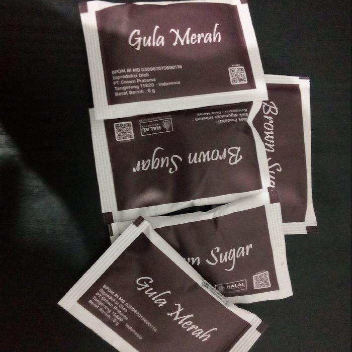 Brown Sugar Sachet 6Gr / Gula Merah Hotel / Gula Merah Cafe Resto//Brown Sugar Sachet//Gula
