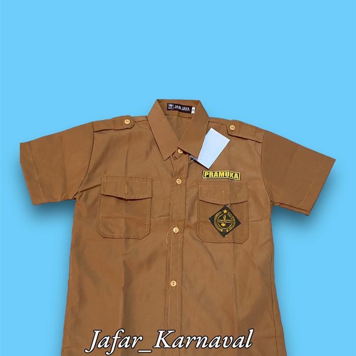 SERAGAM SEKOLAH PRAMUKA PENGGALANG LENGAN PENDEK BAJU PRAMUKA BAJU PRAMUKA PENGGALANG SD,SMP,SMA,