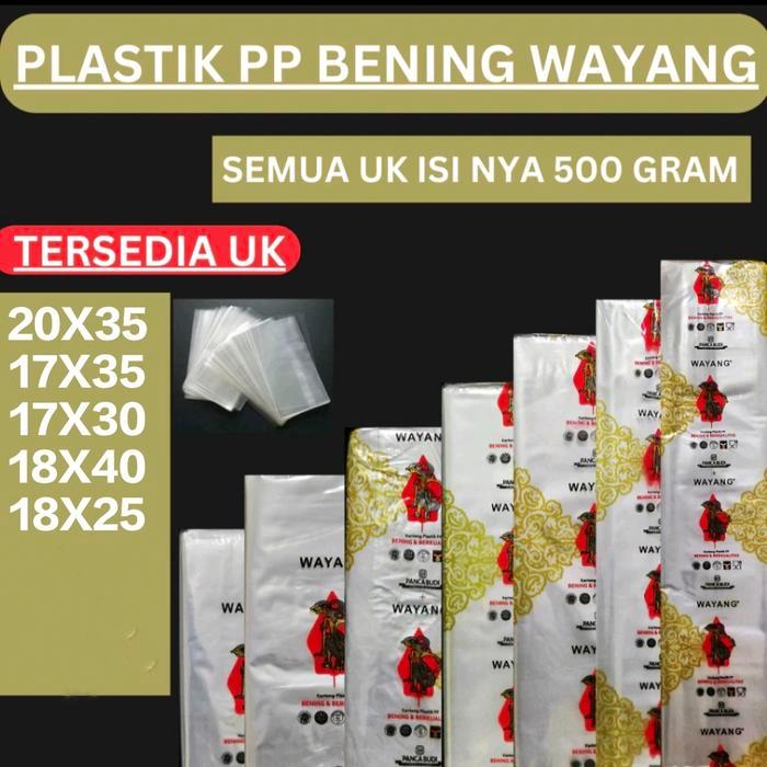 Plastik Pp Bening Uk 18X40, Kantong Plastik Loundry