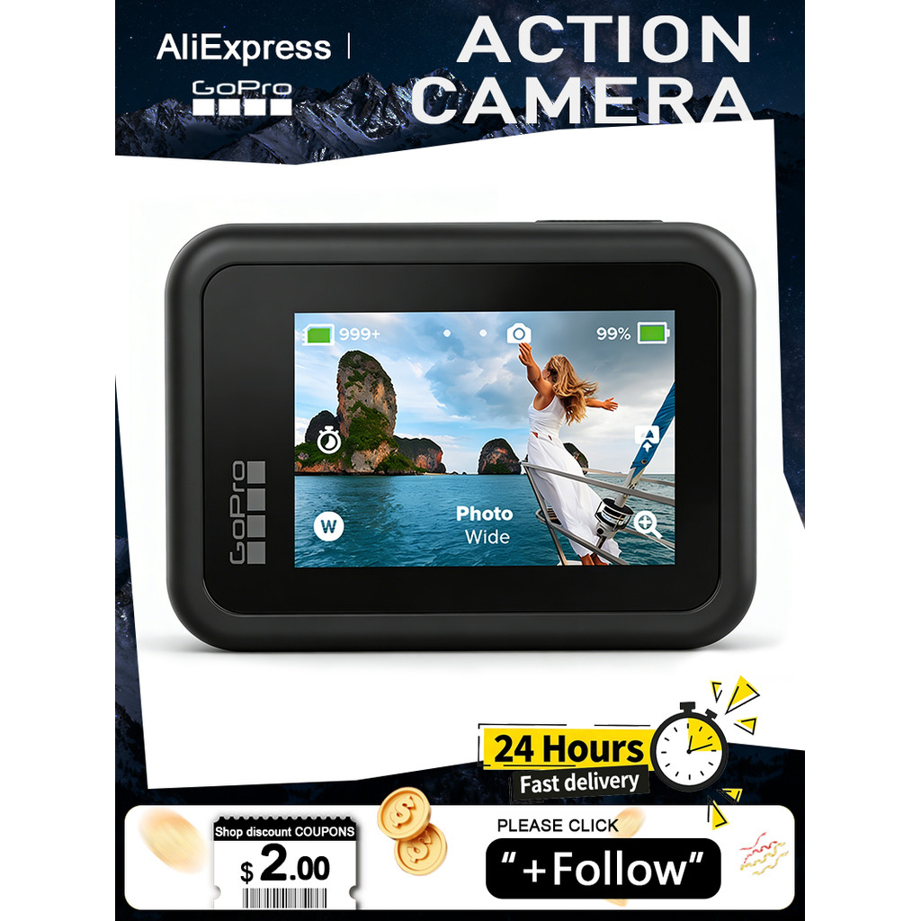 NEW GoPro HERO8 Black Action Camera Go Pro 8 HERO Camera GoPro 4K Camera HERO 8 Digital camera (Eco