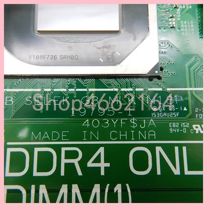19795-1 With i7-10750H CPU GTX1650-V4G GPU Laptop Motherboard For Dell G3 3500 G5 5500 Notebook