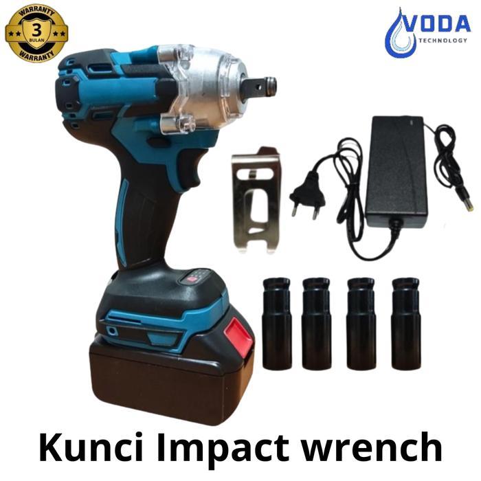 Mesin Bor Cordles Portable Pembuka Baut Ban Mobil 21Volt Impact Wrench