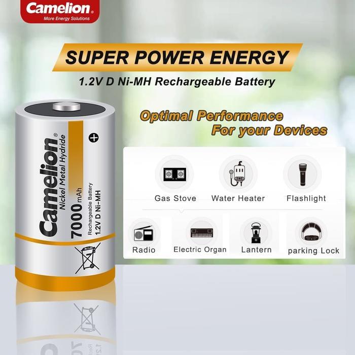 Camelion Rechargeable D 7000 Mah Bp2