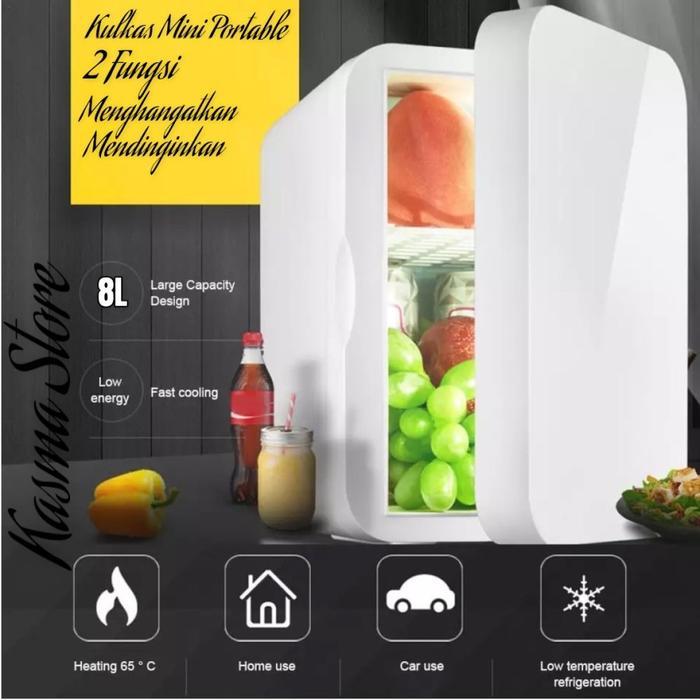 Kulkas Mini Mobil Portable 2 In 1 Car Cooler Warmer Skin Care Cool Box
