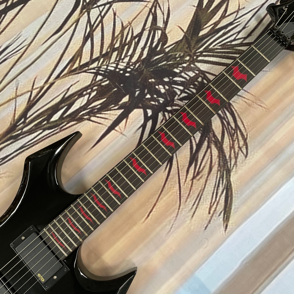 BLACK BC Custom Electric Guitar 6strings Solid Wood Body Rich style Warlock Free Ship