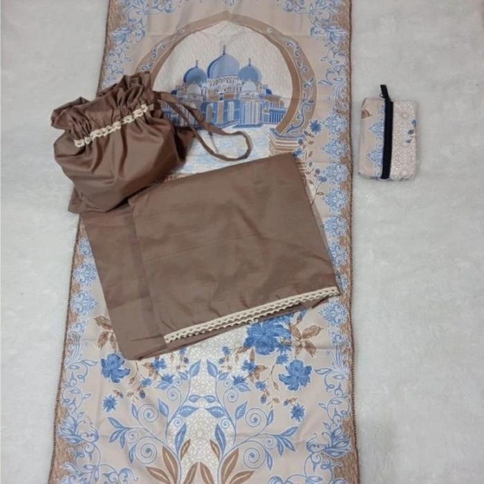 Full Set Sajadah + Mukena Syakila Travel Series.