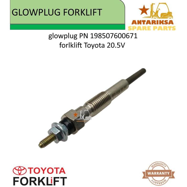 GLOW PLUG PN 198507600671 FORLKLIFT TOYOTA 20.5V BUSI PEMANAS