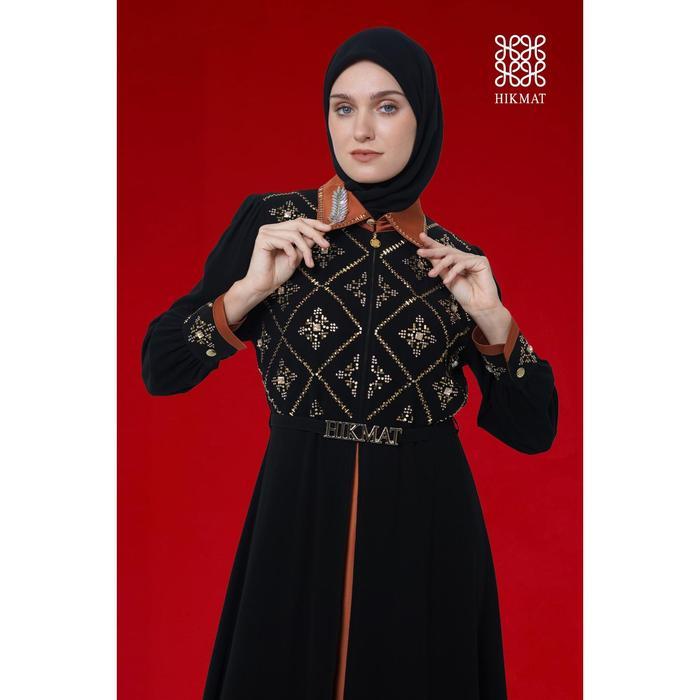 Hikmat fashion original A3829 abaya hikmat Terbaru 2024 ori noerbutikmuslim
