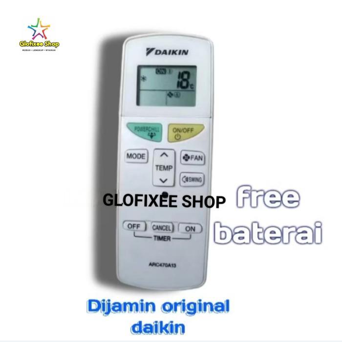 REMOTE AC DAIKIN REMOTE ARC470A13