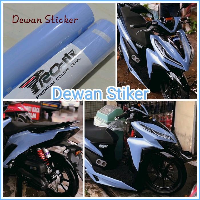 stiker skotlet biru muda pastel stiker motor stiker warna pastel variasi motor Motorcycle