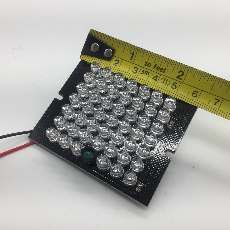 1PCS 940nm Wavelength 48 LED Night Vision No Glow IR Illuminator for Security Camera