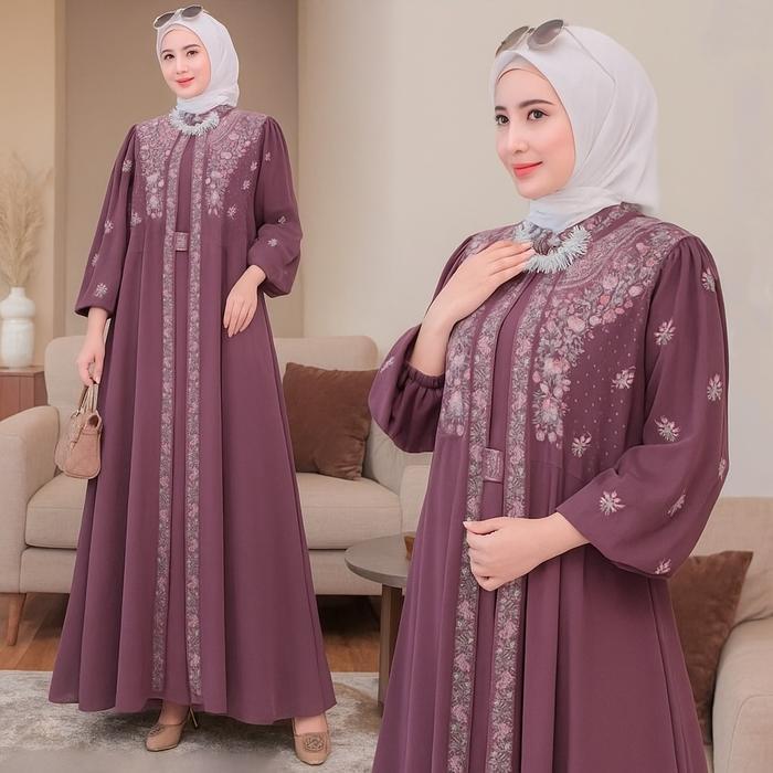 Vallina Rabbania Dress Wanita Kondangan