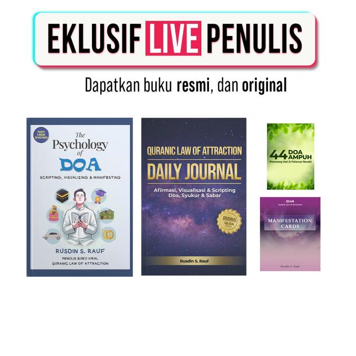 ( SPESIAL AWAL TAHUN BELI 1 DIKIRIM 3 ) BUKU The Psychology of Doa dan buku Daily Journal