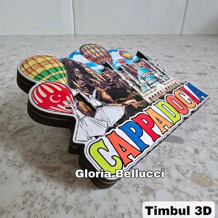 Tempelan Kulkas Magnet Cappadocia Turkey Souvenir Oleh2 Negara Turkiye Turki