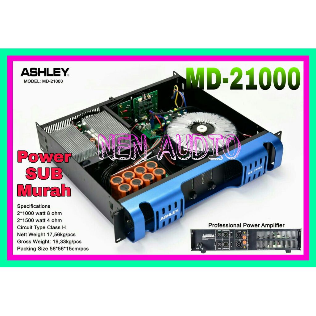 Power Ampli Ashley MD21000 Original Ashley MD 21000 Murah