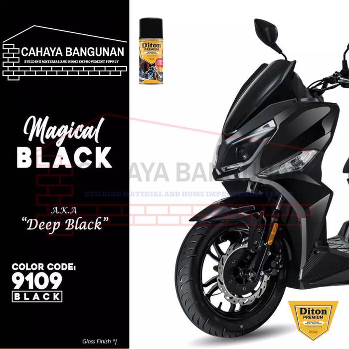 "New" Pylox DITON PREMIUM Black 9109 Hitam Kilap Glossy Black Gloss