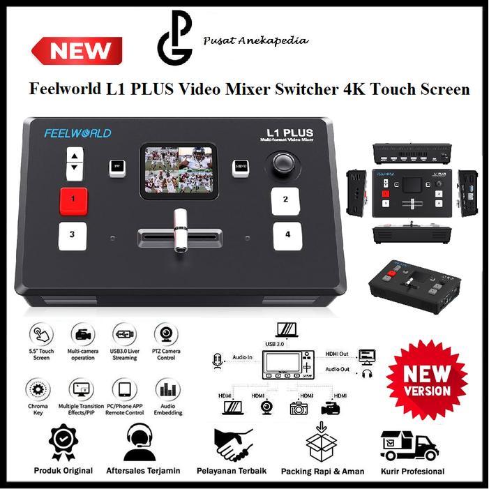 Premium Feelworld L1 Livepro Original Multi-Format Video Mixer Switcher 4X Hdmi Original