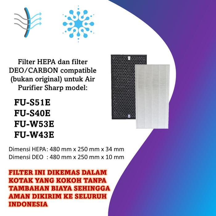 Adapted Filter Sharp Fz-S51Sef (Fu-S51E/Fu-S40E/Fu-W53E/Fu-425E)