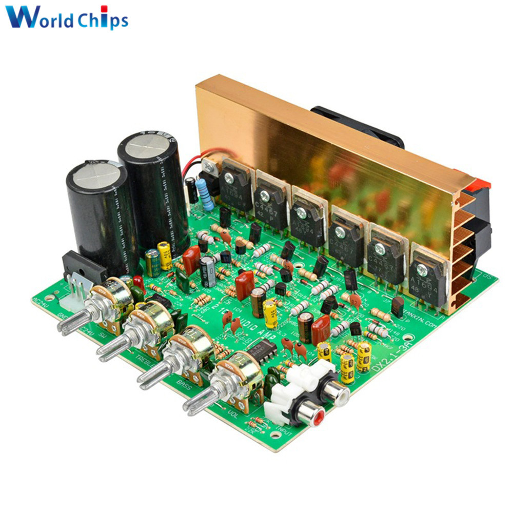 PROMO DX-2.1 Large Power Audio Amplifier Board AC 18-24V High Power Subwoofer 3×80W Dual Channel Out