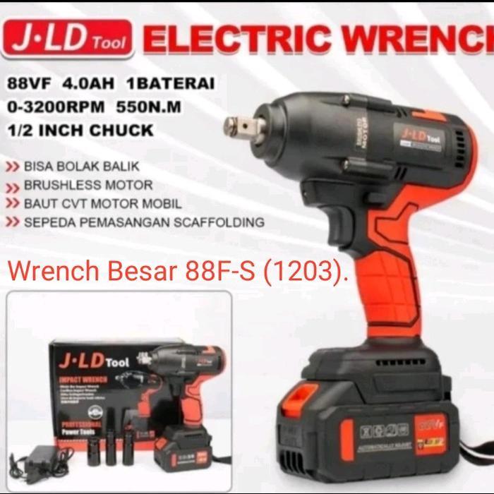 IMPACT WRENCH JUMBO JLD 88S 550nm CORDLESS 1 BATERAI