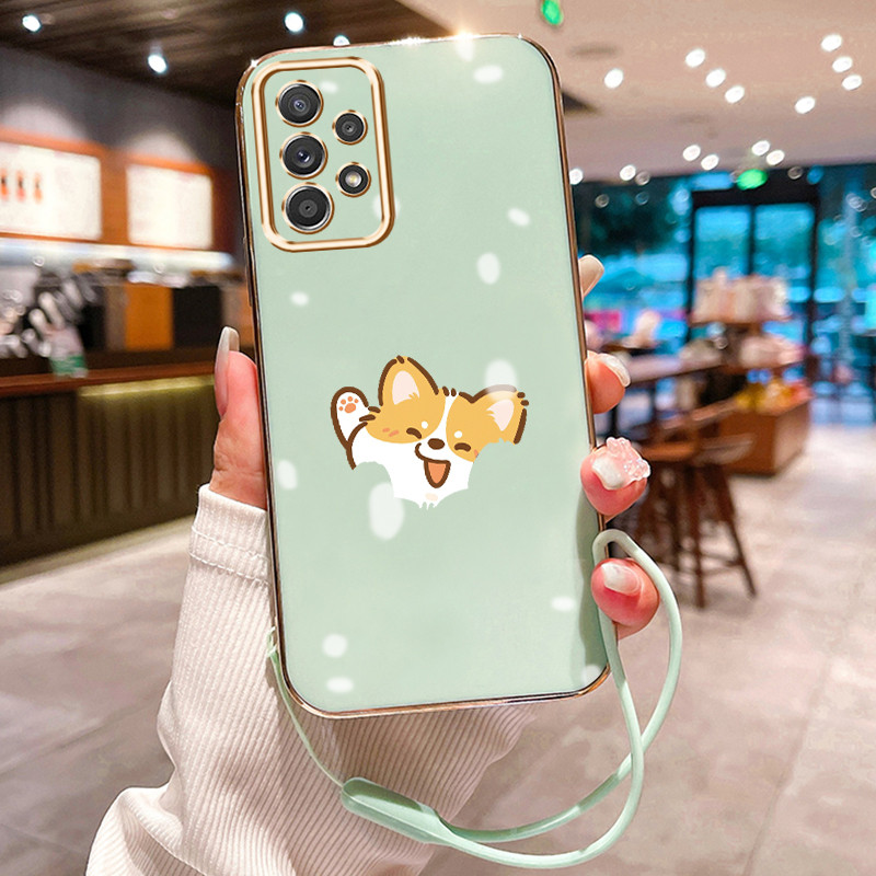Casing Hp Untuk Samsung Galaxy A52 4G A52 5G A52s 5G Case Menyapa anak anjing Kesing silikon berbaha