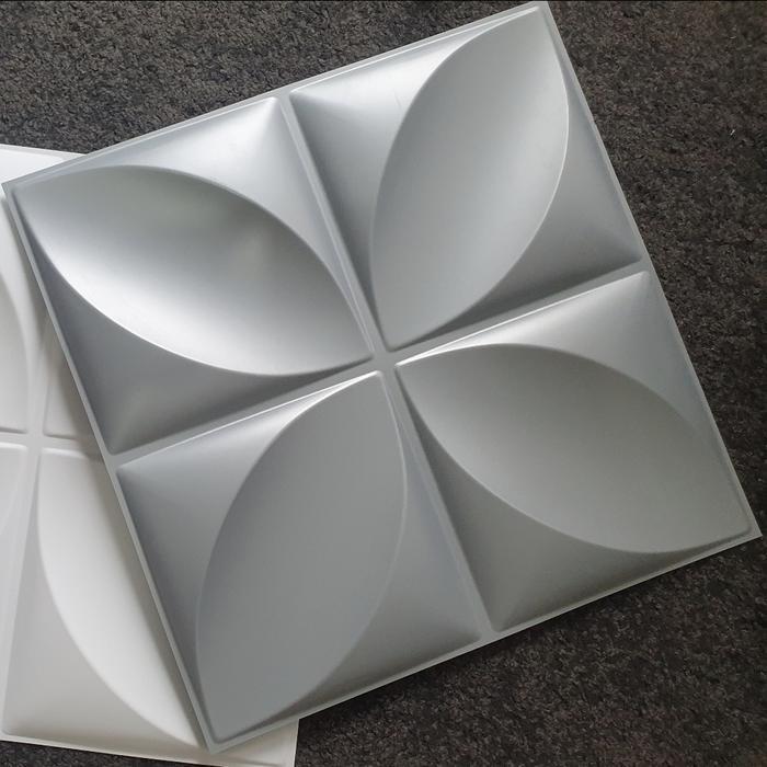 3D WALLPANEL WALL PANEL PVC .Bukan sticker wallpaper foam D006 GREY