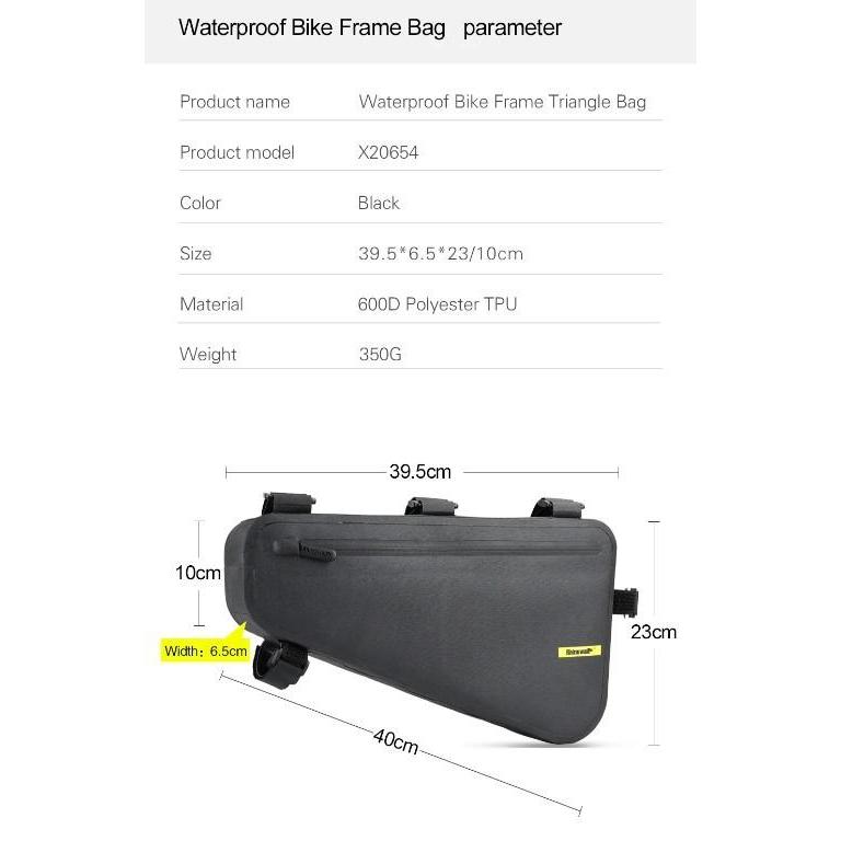 TAS FRAME SEPEDA RHINOWALK 4L X20654 BIKE FRAME BAG ROADBIKE MTB