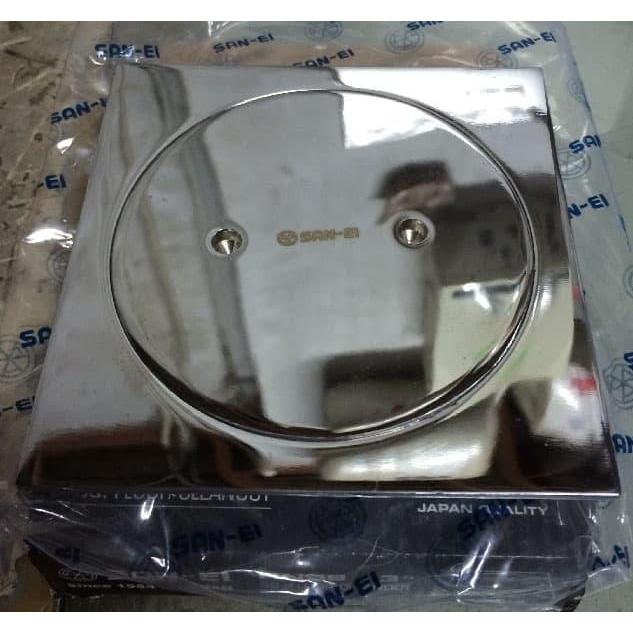 San-Ei Square Floor Clean Out 4 Inch Hn 59