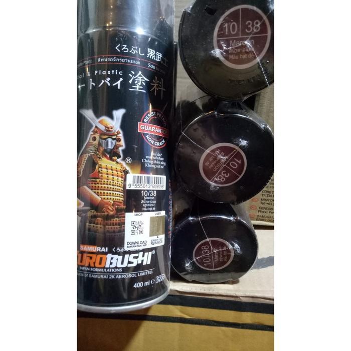 Pilok Pilox Samurai Maroon 38 400Ml Merah Tua Merah Hati Co