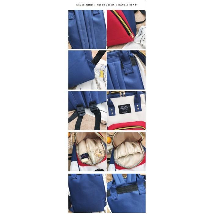 Tas Ransel Backpack Model Anello Vintage Living Travel Bag Diaper Bayi
