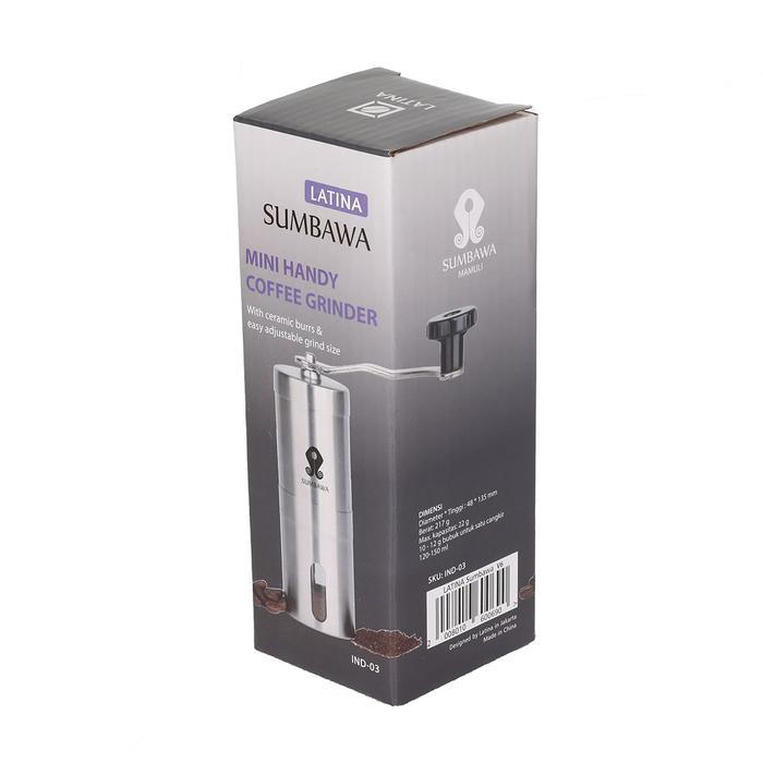 Latina Sumbawa ( Sumba Mini ) Handy Coffee Grinder Gilingan Kopi Manual Burrs Keramik