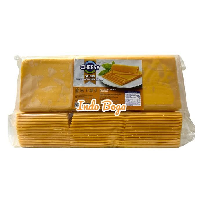 Cheesy red cheddar slice / keju burger slice cheesy