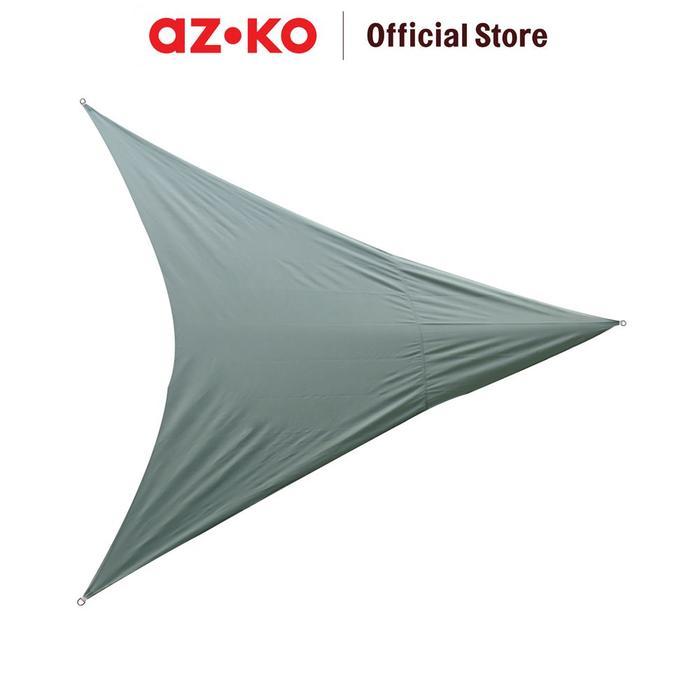 Terbaru Azko Soleil 5 Mtr Kanopi Taman Triangle - Abu-Abu Muda Canopy Atap Teras Dekorasi Taman