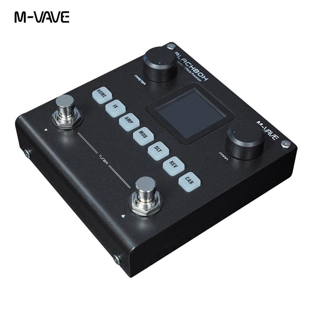 M-VAVE BLACKBOX Multifunctional Guitar/Bass Effect Pedal Effector(Built-in battery), 80 editable